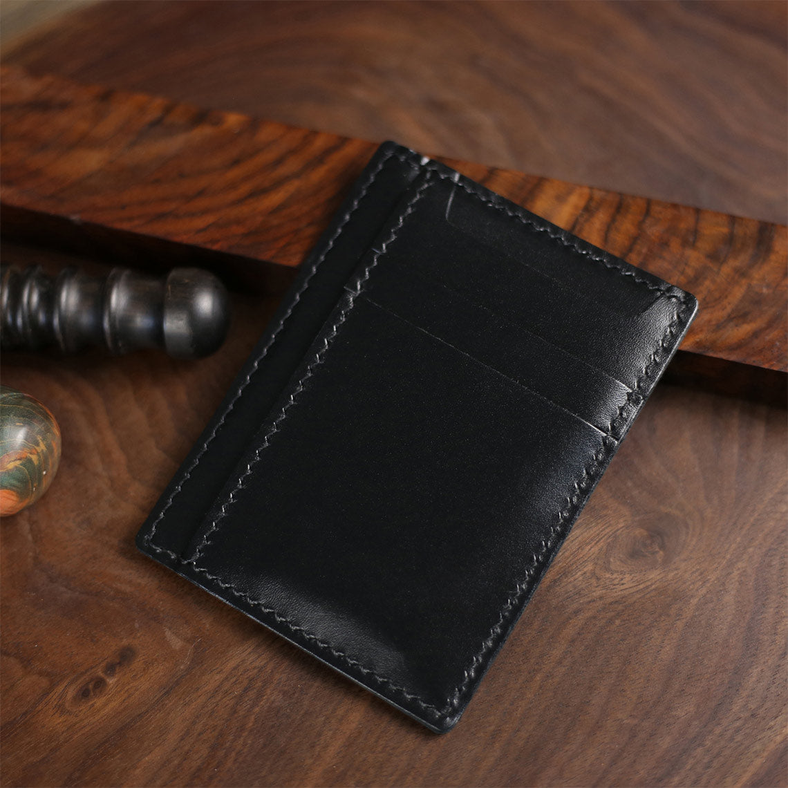 HANDSEWGIFT Full Grain Leather Sleeve Card Wallet DIY Kit detail image 4