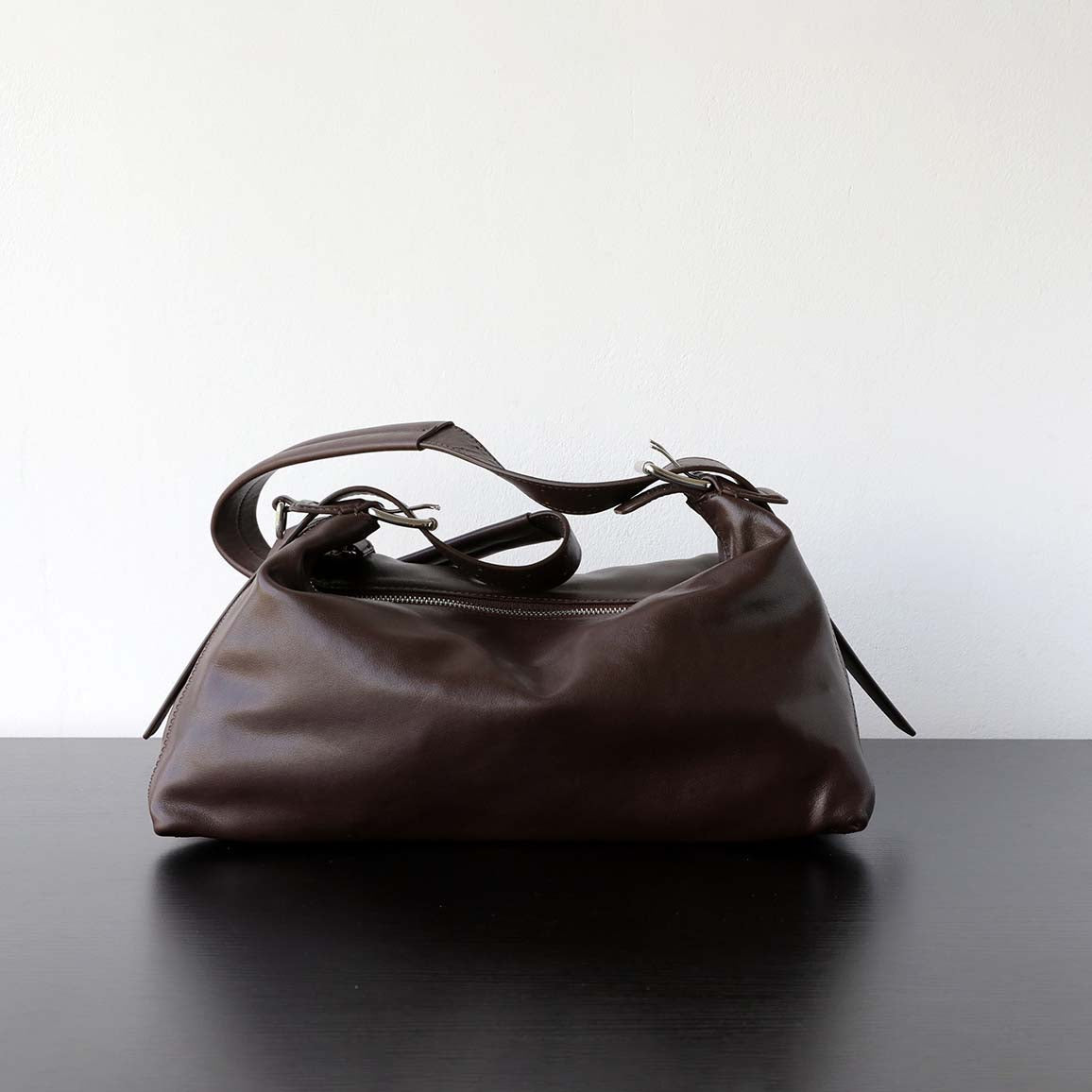 Vegetable Tanned Leather Hobo Bag detail image 4
