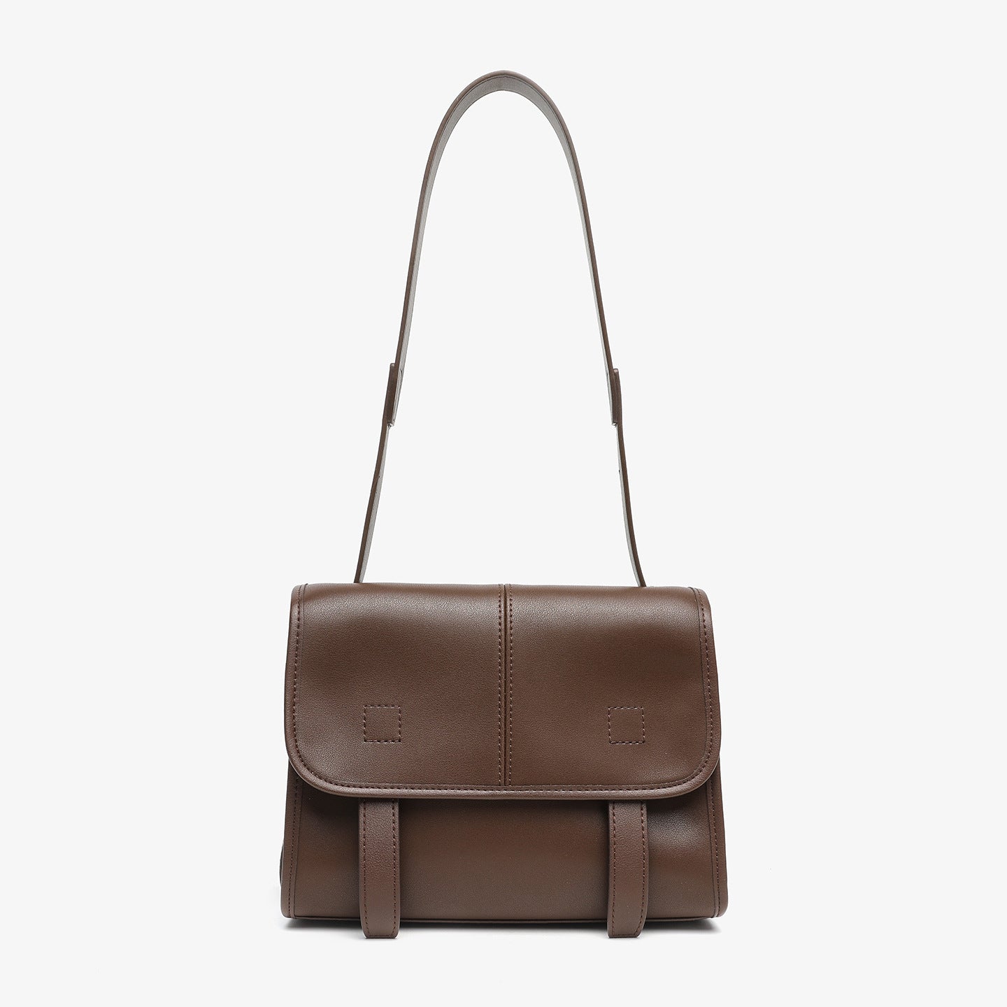 Retro Top-Grain Cowhide Mini Crossbody Bag - Vintage Genuine Leather Small Square Satchel for Women detail image 1