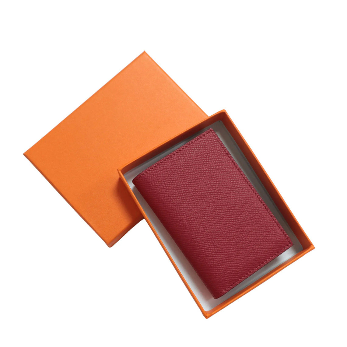 Compact Bifold Card Wallet in Top Grain Leather detail image 14