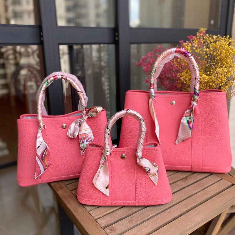 Top Grain Leather Tote Bag with Removable Canvas Strap product image 1