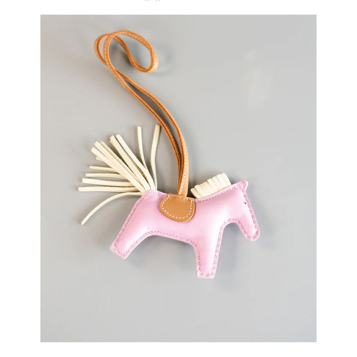 Handsew DIY Lambskin Leather Horse Purse Charm Kit detail image 8