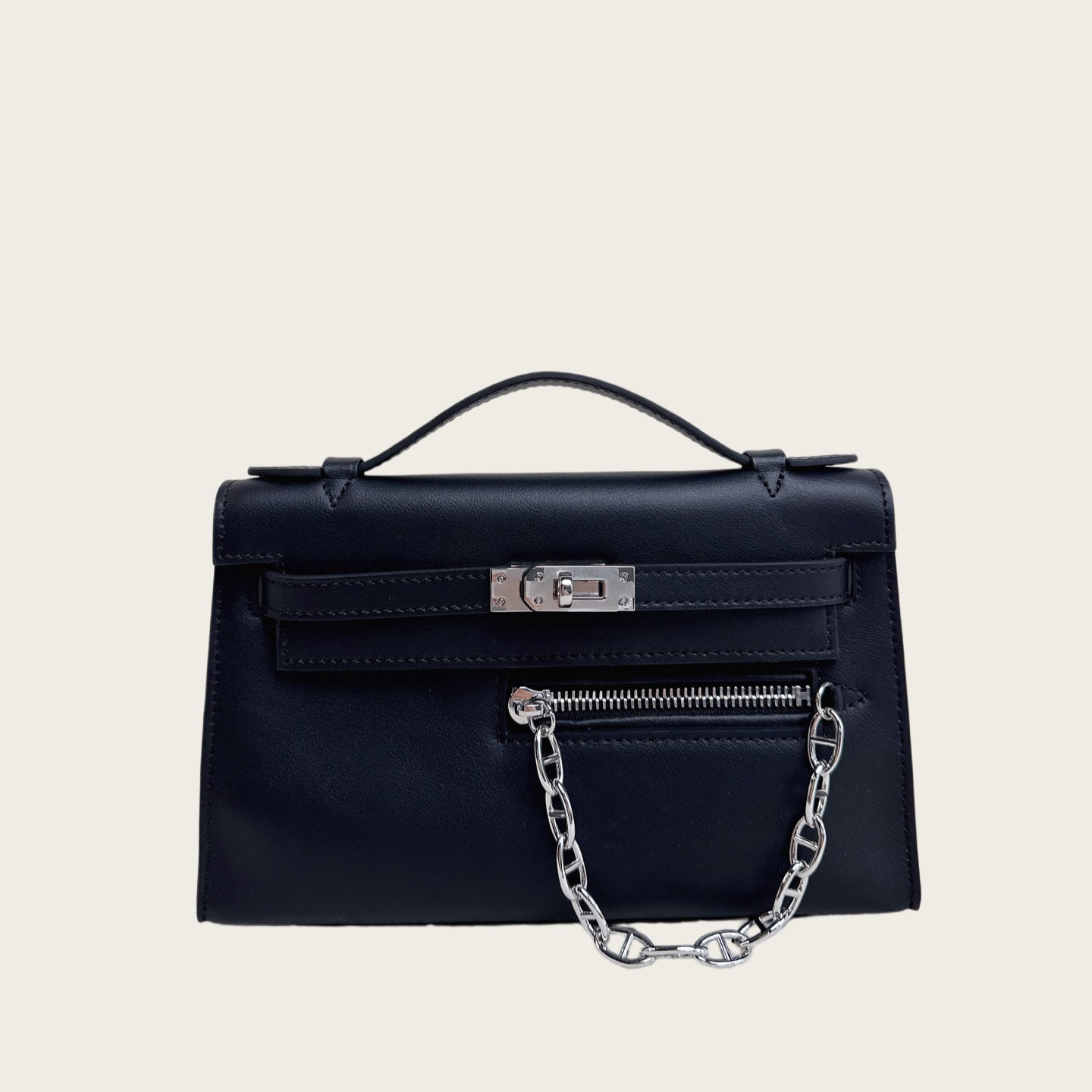 Pochette Rock Smooth Calfskin Shoulder Bag detail image 3