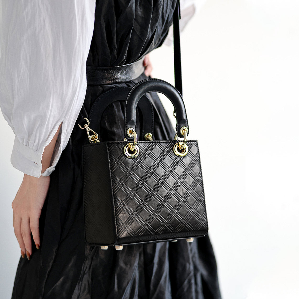 Top Grain Calfskin Leather Lady Handbag DIY Kit with Pre-Cut Pieces detail image 2