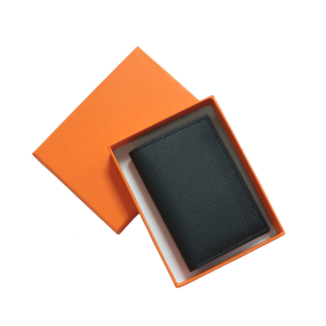 Compact Bifold Card Wallet in Top Grain Leather detail image 13