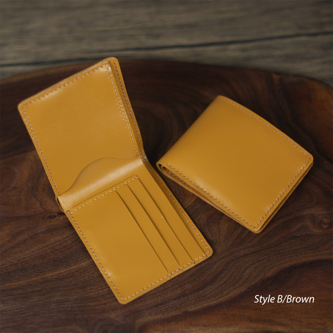 Full Grain Leather Slim Wallet DIY Kit – Hand Sewn, Two Styles detail image 10