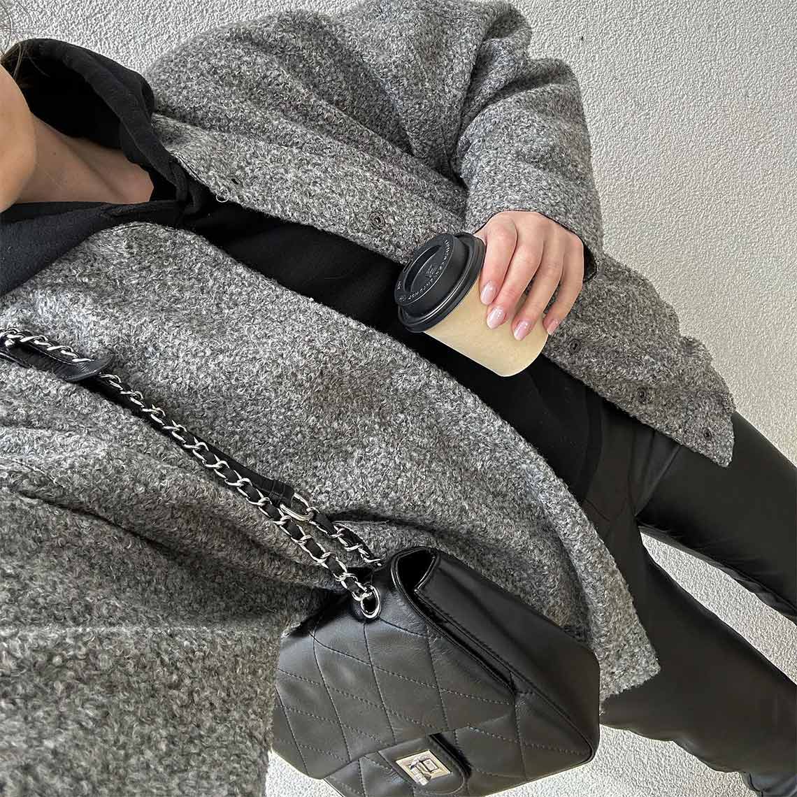 Top Grain Leather Quilted Chain Bag – Small and Large
