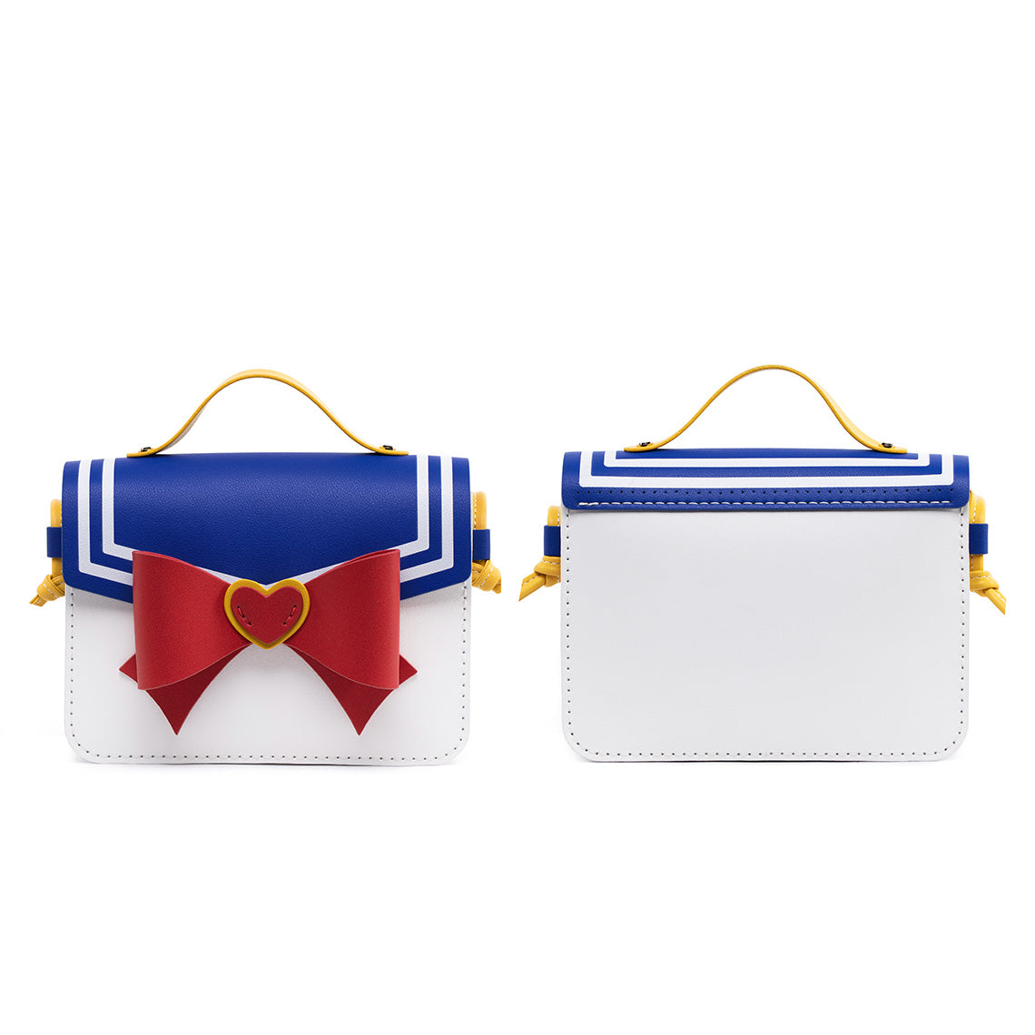 Handmade Leather Crossbody Bag DIY Kit with Anime Style Bowknot detail image 2