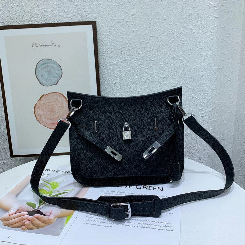 Top Grain Leather Messenger Shoulder Bag with Adjustable Strap detail image 15
