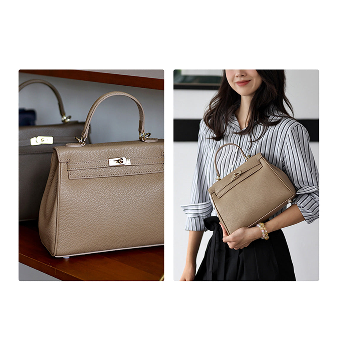 Top Handle Leather Bag DIY Kit – Hand-Stitch Your Own Bag detail image 13