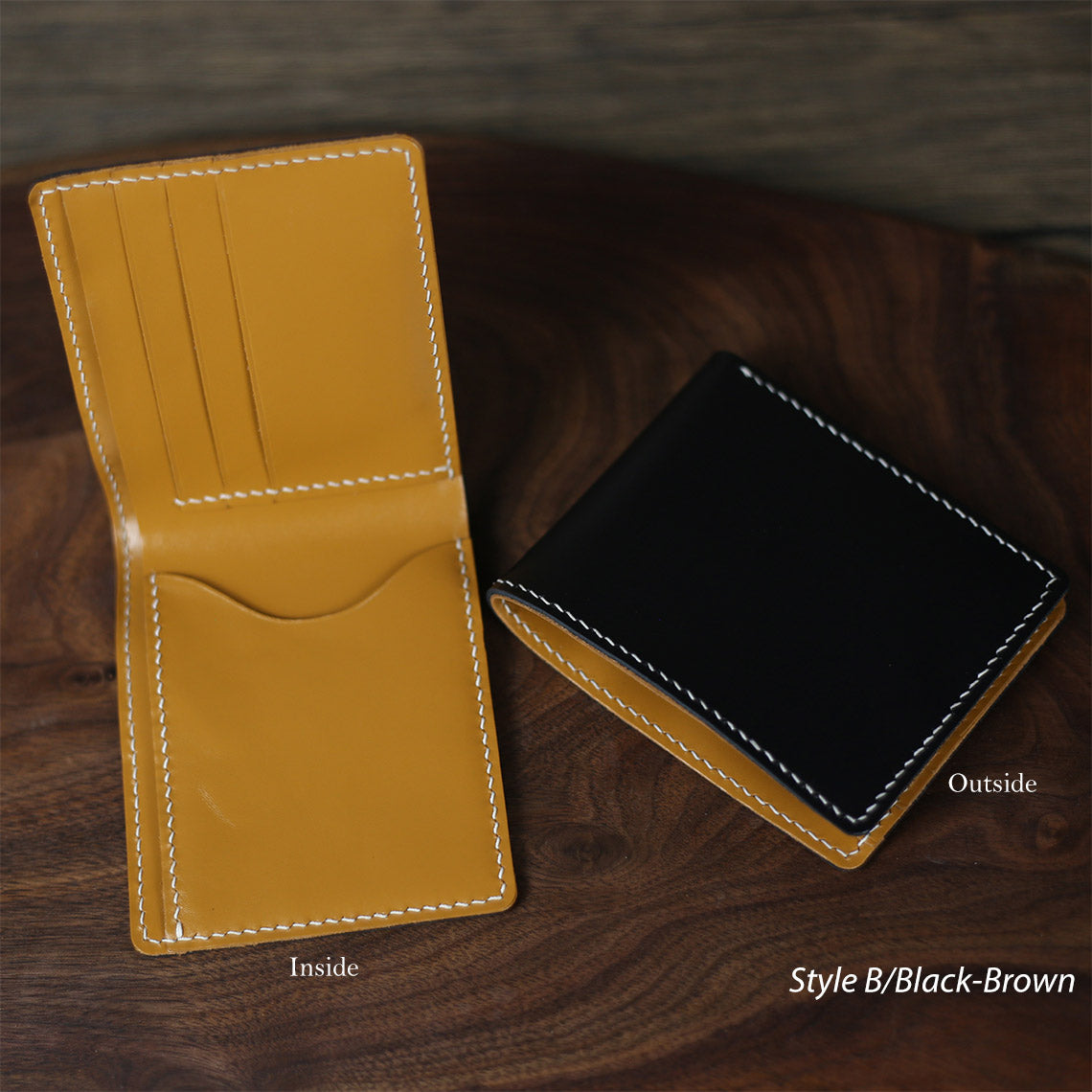 Full Grain Leather Slim Wallet DIY Kit – Hand Sewn, Two Styles detail image 15