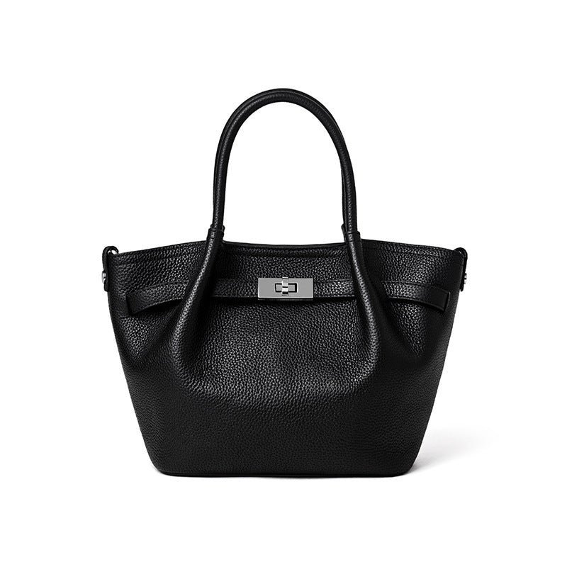 Genuine Leather Commuter Bag - 2-Way Carry Mini Bag detail image 3