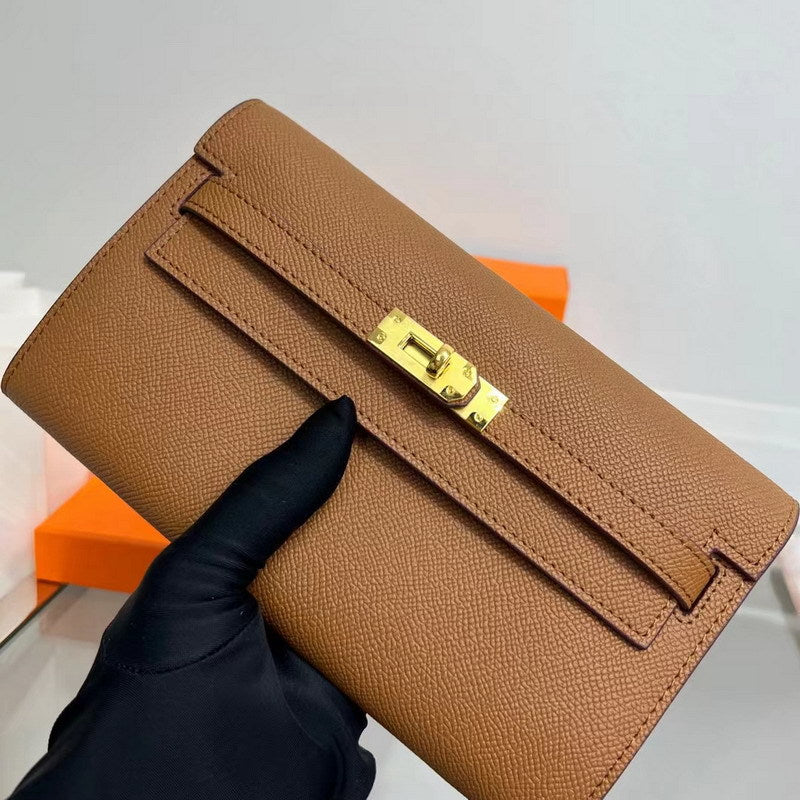 Long Top Handle Wallet with Detachable Strap – 12 Colors detail image 2
