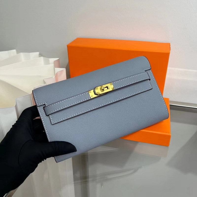 Long Top Handle Wallet with Detachable Strap – 12 Colors detail image 11