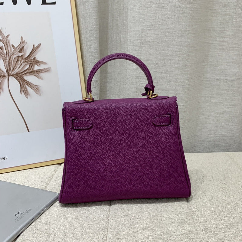 Top Grain Leather Mini Top Handle Bag with Detachable Strap detail image 15