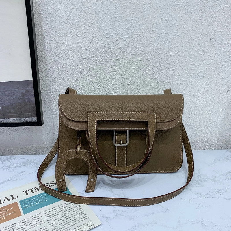 Convertible Top Grain Leather Handbag – Small & Medium Sizes detail image 9
