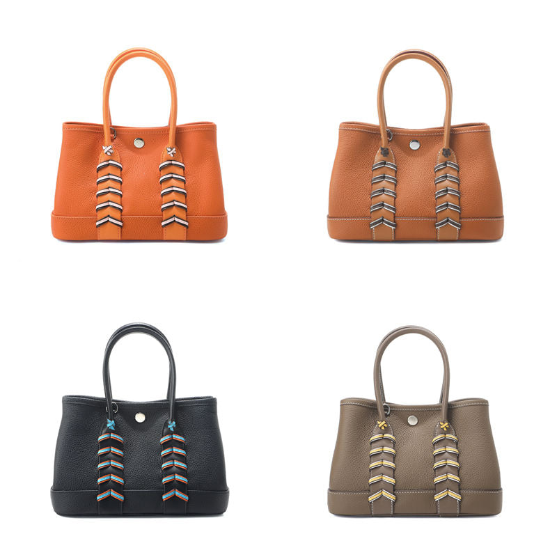Neo Tote Handbag in Pebbled Grain Leather with Detachable Strap product image 1
