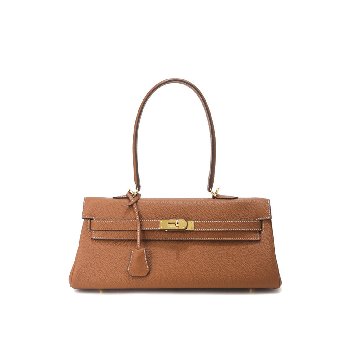 Top Grain Leather Shoulder Bag 35cm detail image 8