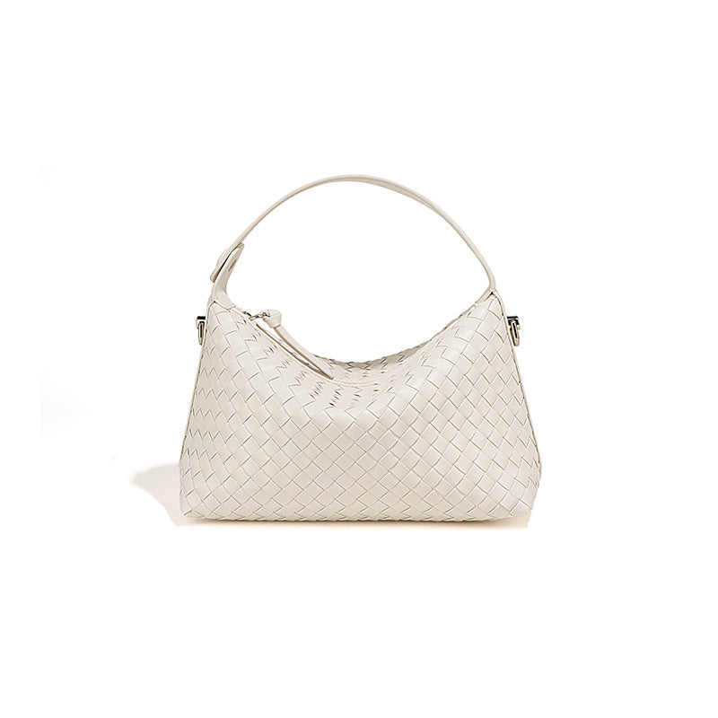 Woven Leather Pillow Bag for Women – Shoulder and Crossbody Handbag detail image 9