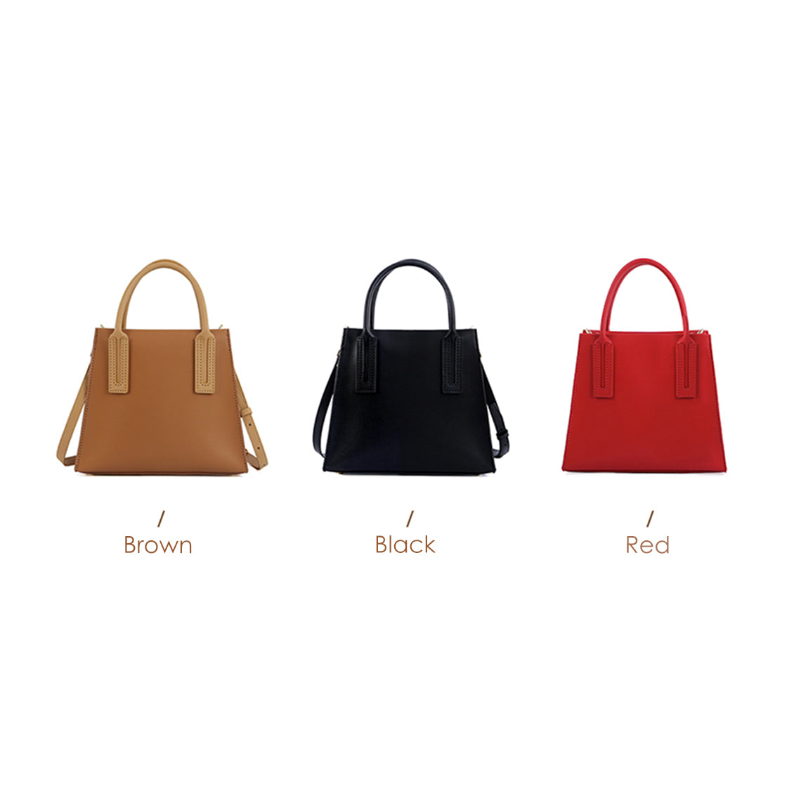 Hand-Sewn Leather Top Handle Bag DIY Kit – Brown, Black, Red, Blue detail image 5
