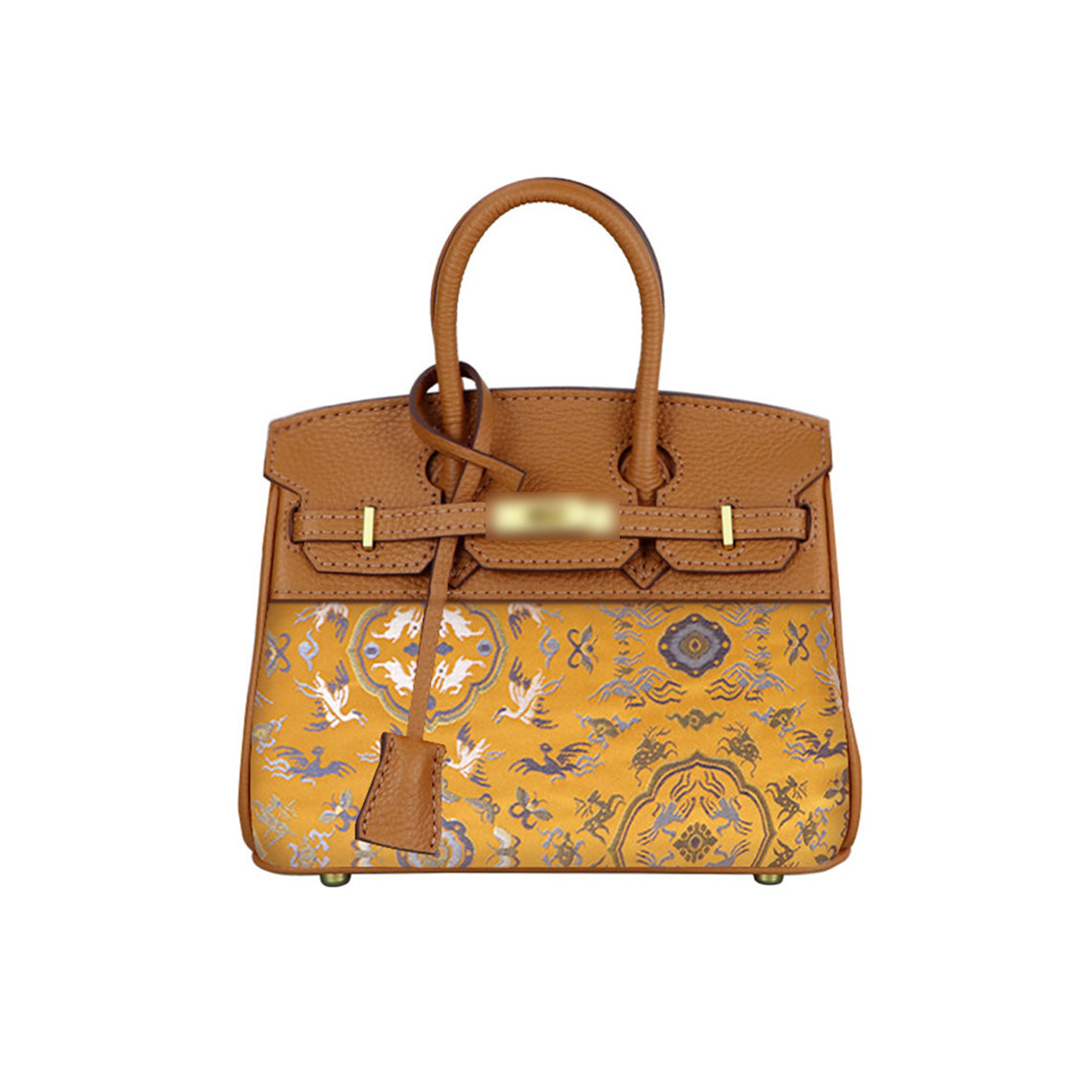 DIY Top Grain Leather Bag Kit with Reusable Fabric Lining – Gold Brown or Black detail image 2