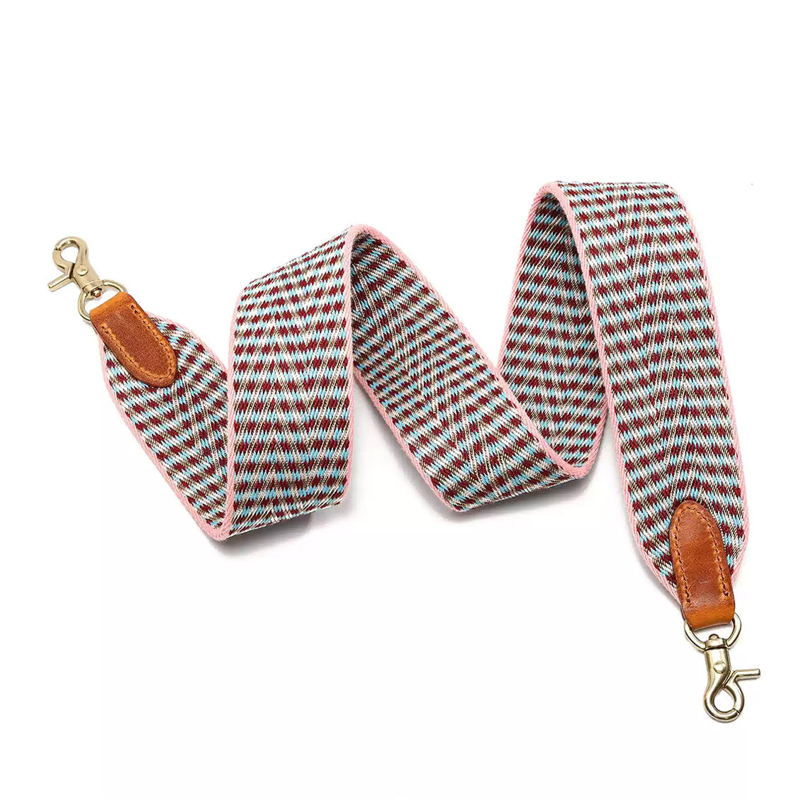 Handmade Full Grain Leather Webbing Strap – 5 cm Wide, Brass Clips, 3 Sizes detail image 9