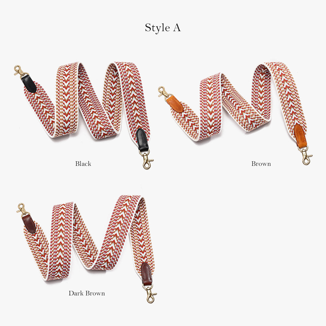 Handmade Full Grain Leather Webbing Strap – 5 cm Wide, Brass Clips, 3 Sizes detail image 12