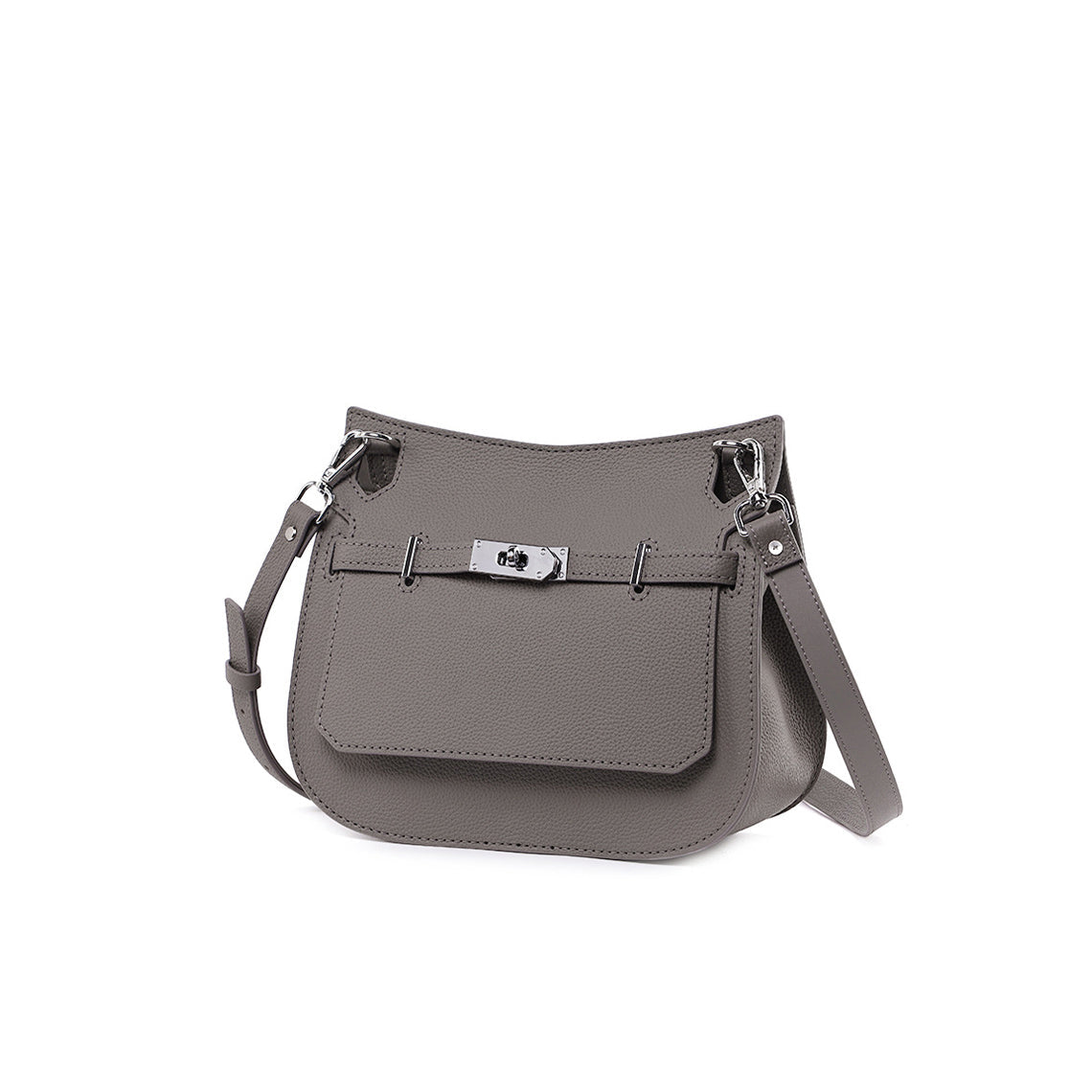 Hand Sewn Top Grain Leather Messenger Bag DIY Kit – Brown & Taupe detail image 1