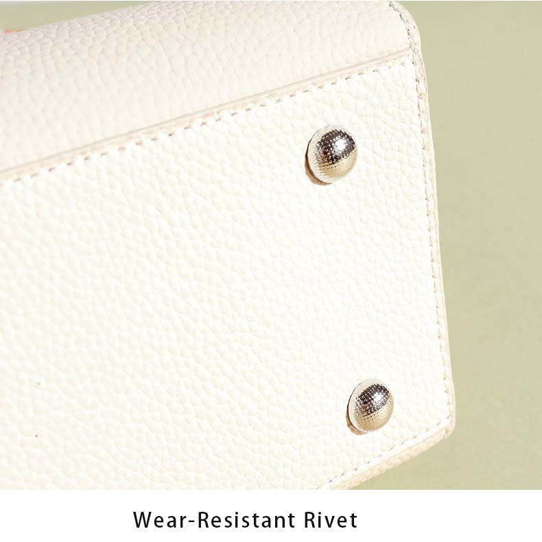 Pebbled Grain Leather Mini Bucket Bag with Floral Scarf detail image 5