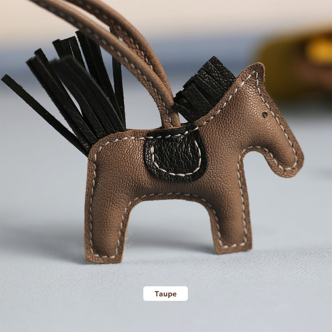 Handsew DIY Horse Bag Charm Kit - Sheep Leather, Pre-Cut & Punched detail image 12