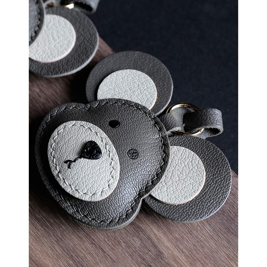 HANDSEWGIFT Leather Hamster Keychain DIY Kit detail image 2