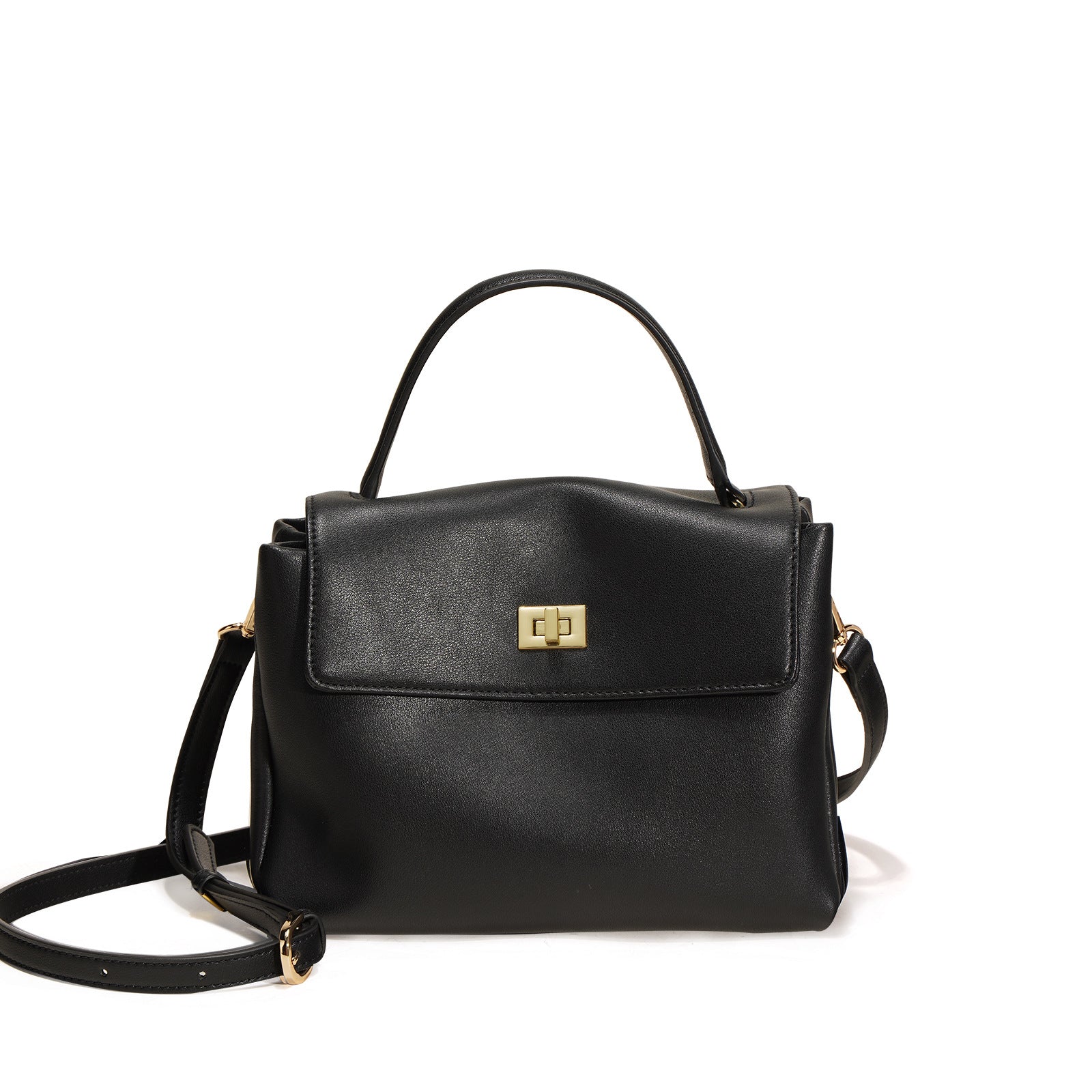 Soft Leather Square Bag for Women – Handbag, Shoulder Bag, Crossbody in Yellow, Black, Brown, Off-white product image 1