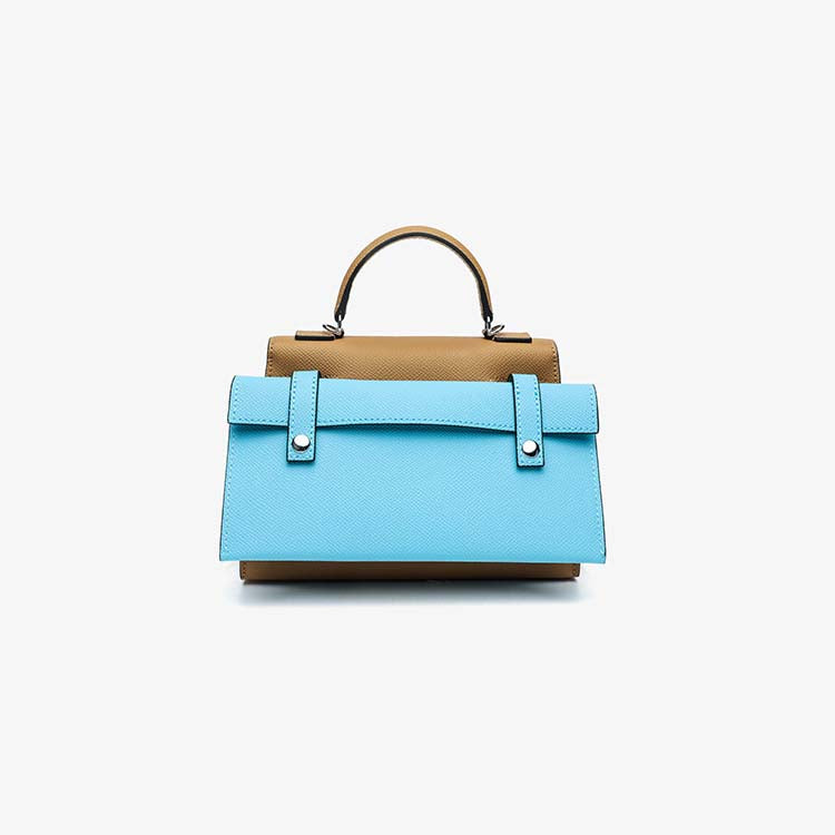 Picto Doll Bag Charm in Fine Embossed Grain Leather detail image 10