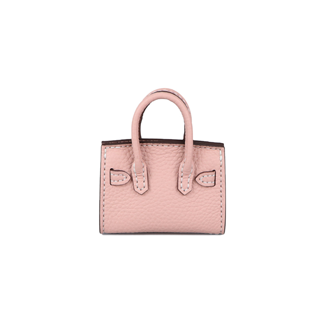 Mini Top Handle Leather Bag Charm DIY Kit – Hand Sewn, Top Grain Leather, 7 Colors detail image 6