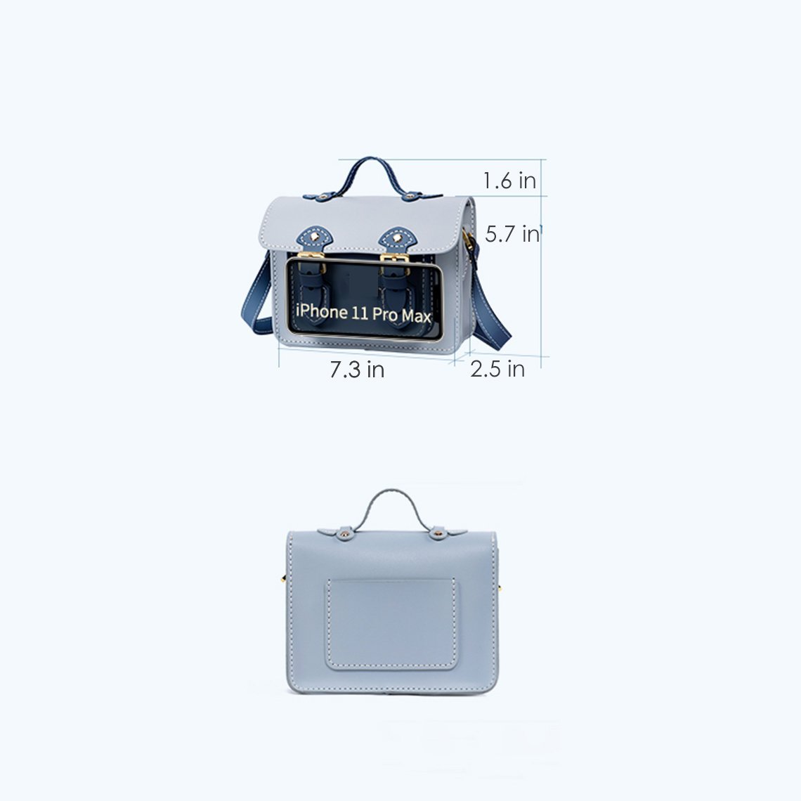 HandsewGift Leather Small Satchel Bag DIY Kit detail image 4