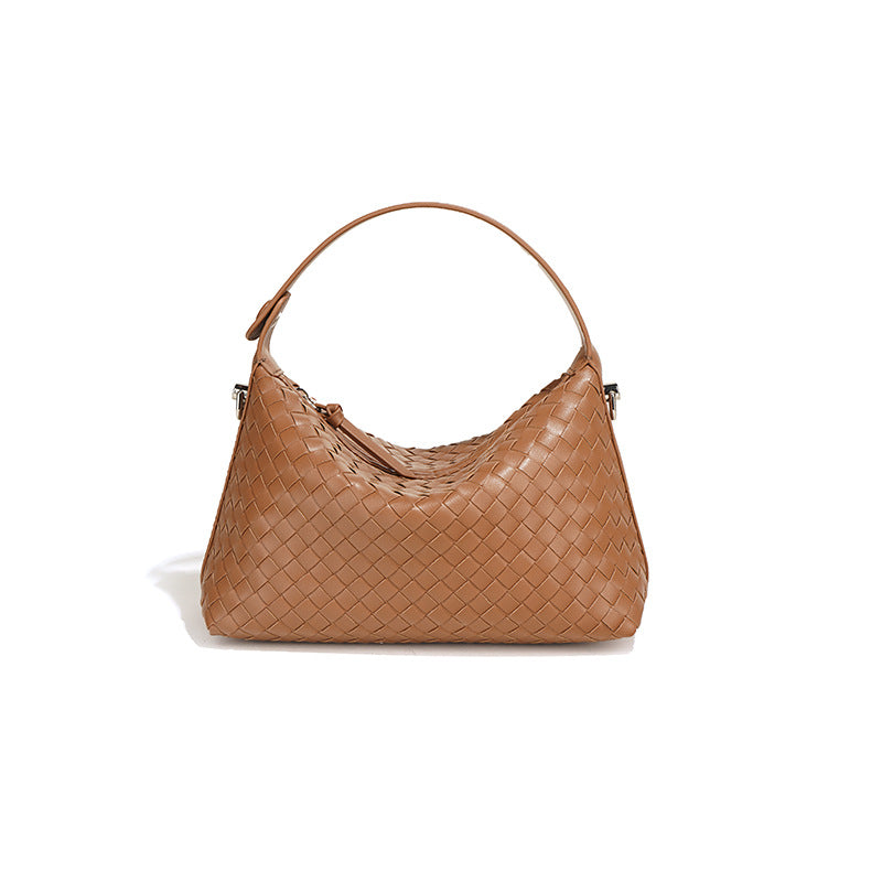 Woven Leather Pillow Bag for Women – Shoulder and Crossbody Handbag product image 1