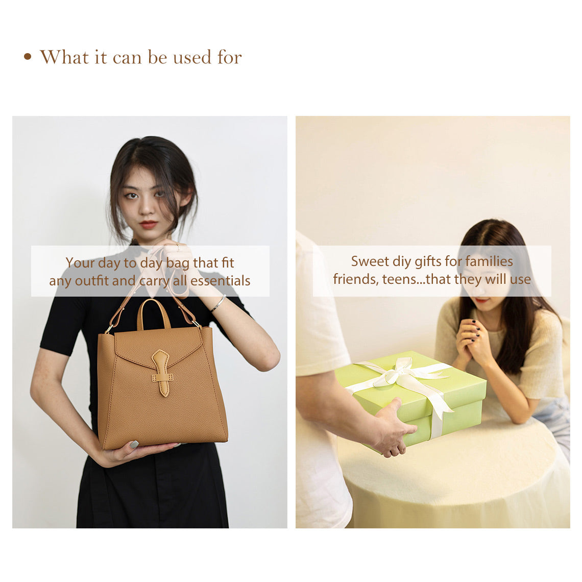 Top Grain Leather Tote Backpack DIY Kit – Hand Sewing Craft Project detail image 8