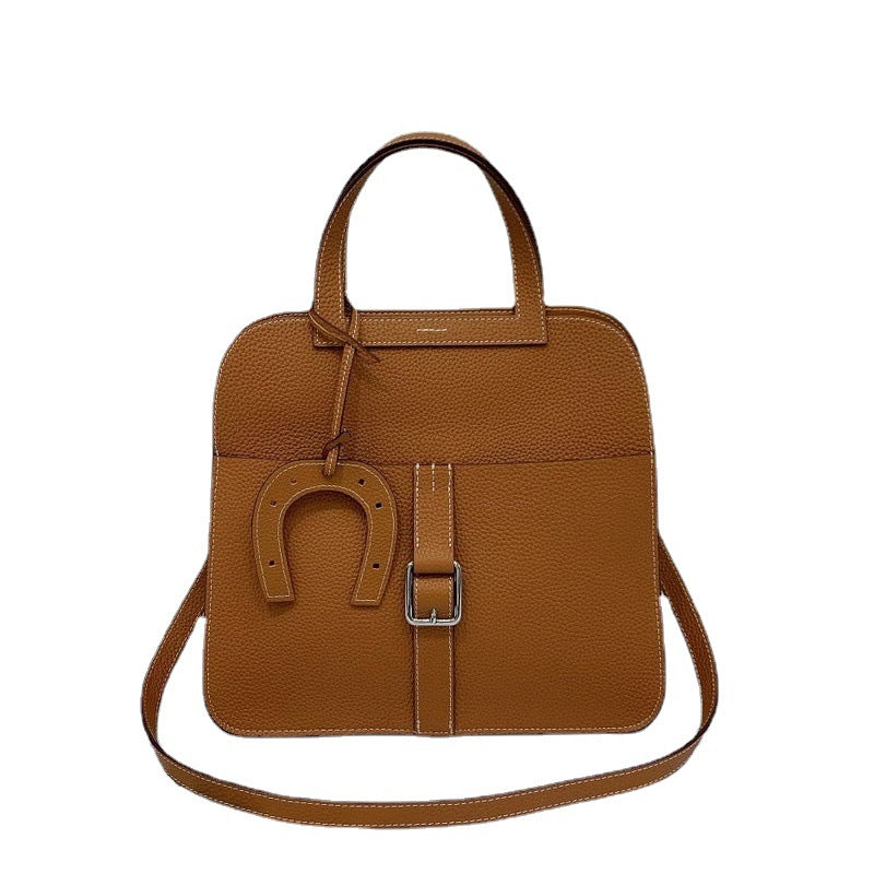 Convertible Top Grain Leather Handbag – Small & Medium Sizes detail image 1
