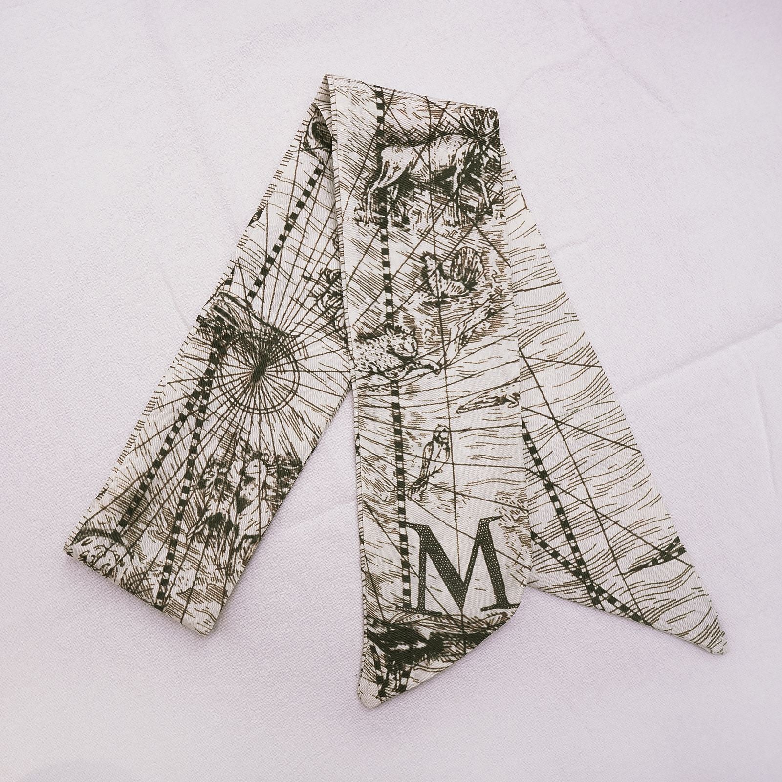 26 Letters Silk Scarf Bag Charm Keychain – 2 Pieces, Choose Your Initials detail image 18