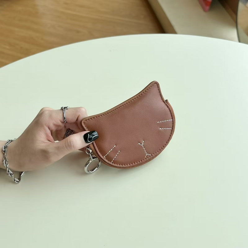 Lambskin Lipstick Case Purse with Coin Pocket detail image 8