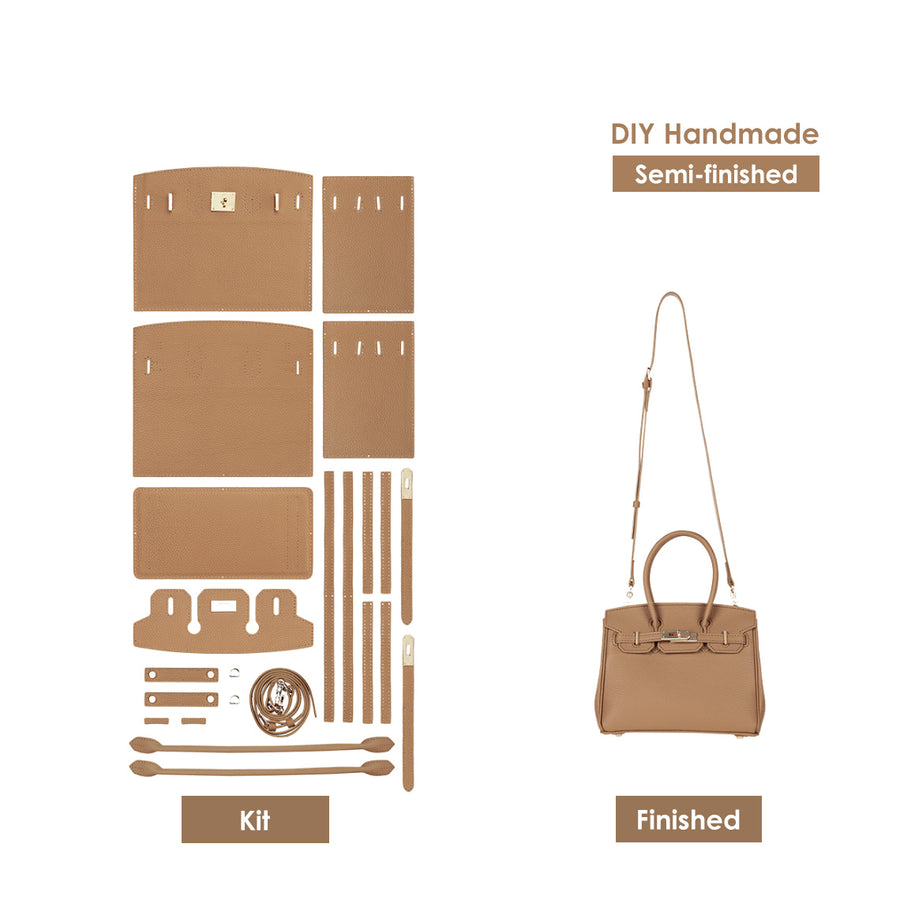 Top Grain Leather Platinum Bag DIY Kit – Medium (25cm) detail image 11