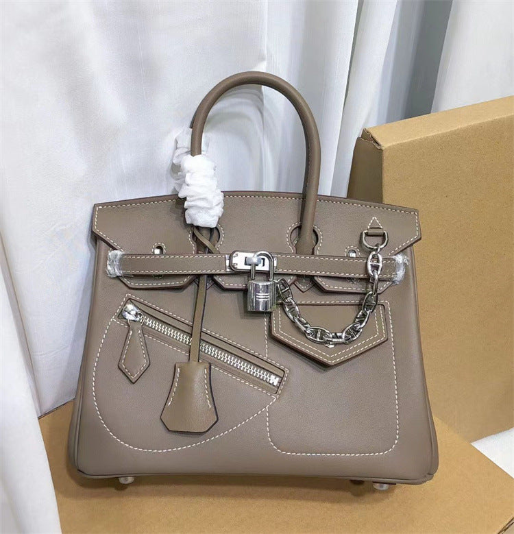Limited Edition HAC Rock Top Handle Bag with Silver Hardware – Unisex detail image 14