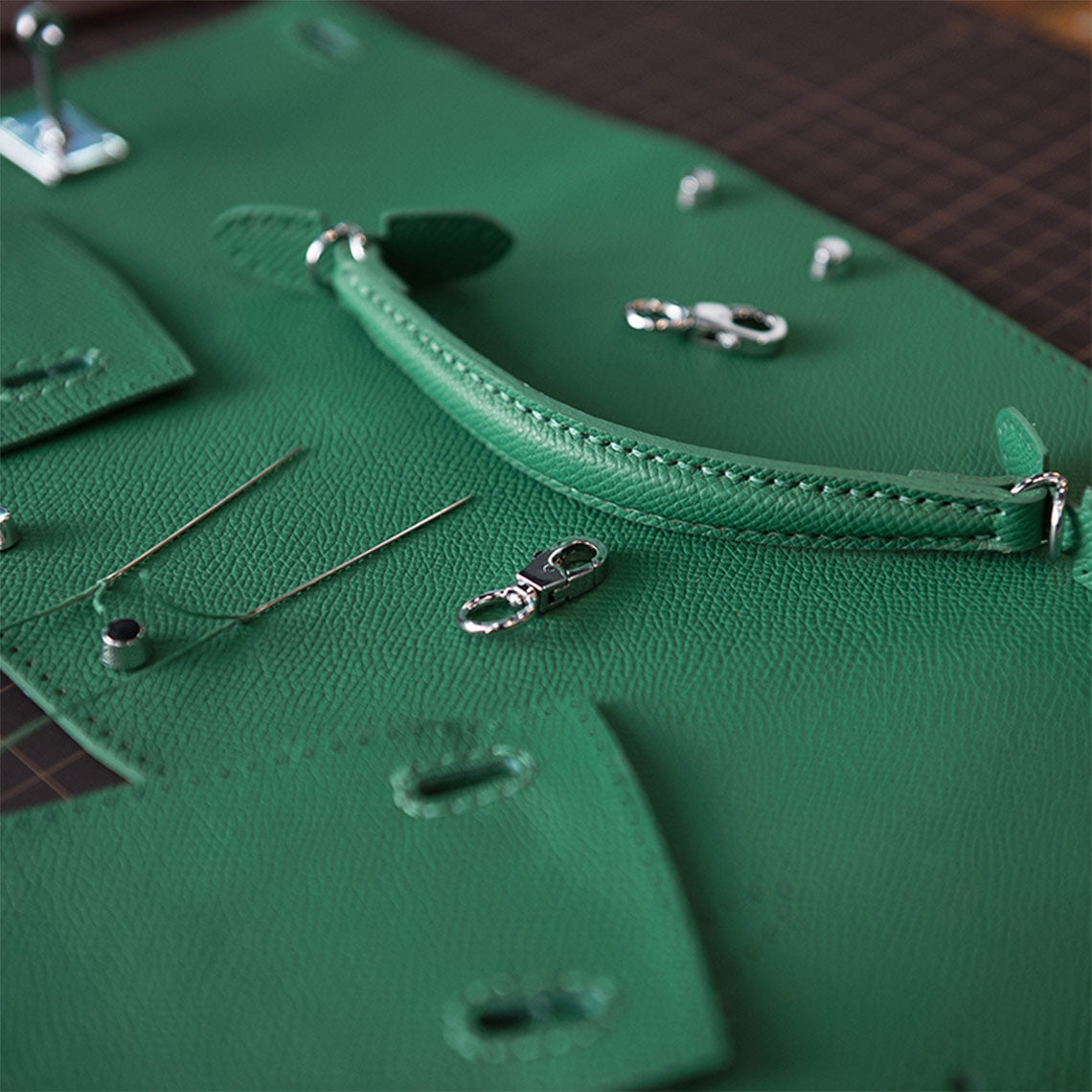 HandsewGift Top Grain Leather Sellier Bag DIY Kit — Normal & Mini Sizes detail image 15