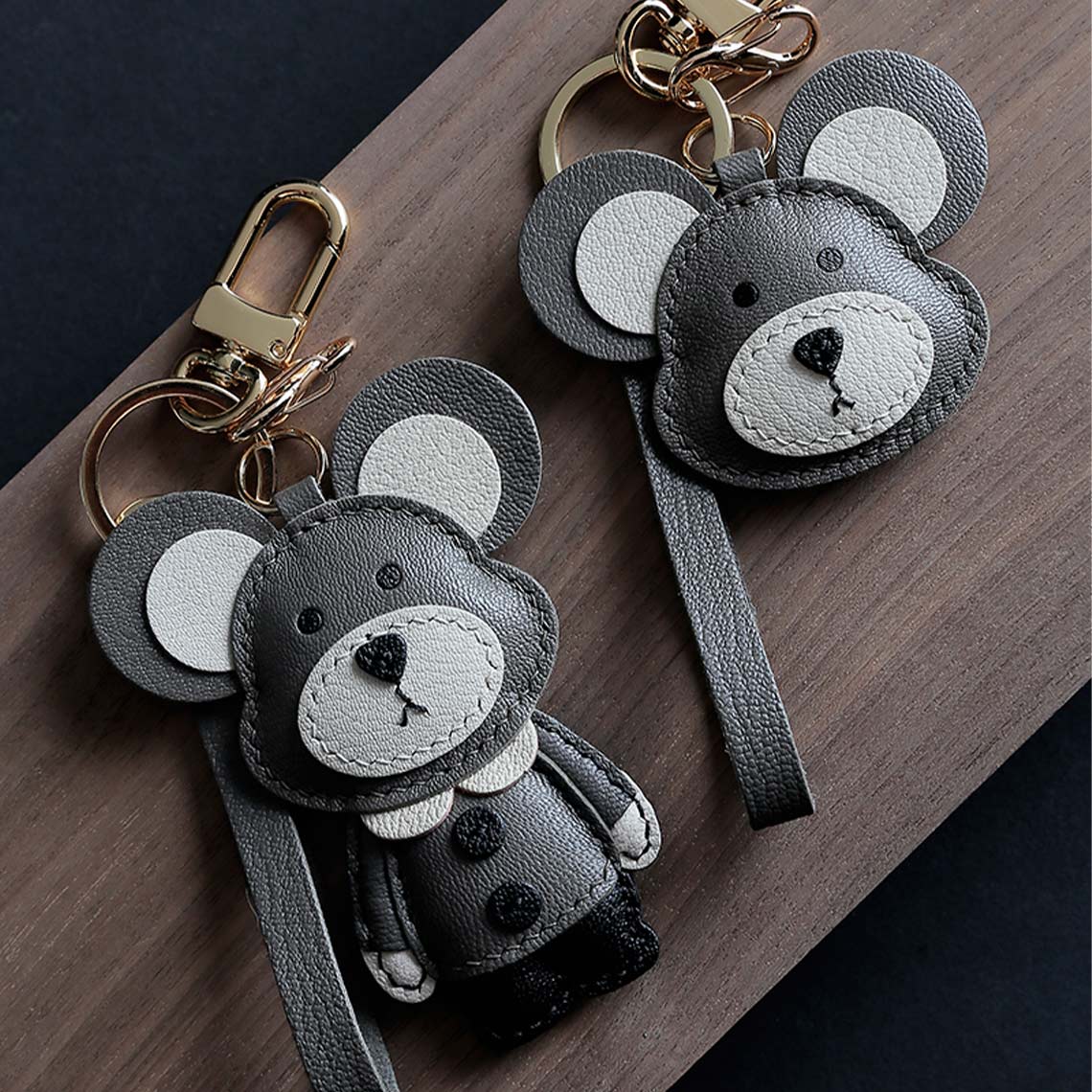 HANDSEWGIFT Leather Hamster Keychain DIY Kit product image 1