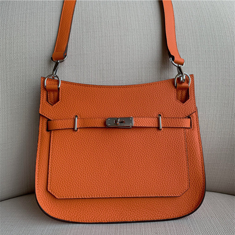 Top Grain Leather Messenger Shoulder Bag with Adjustable Strap detail image 19