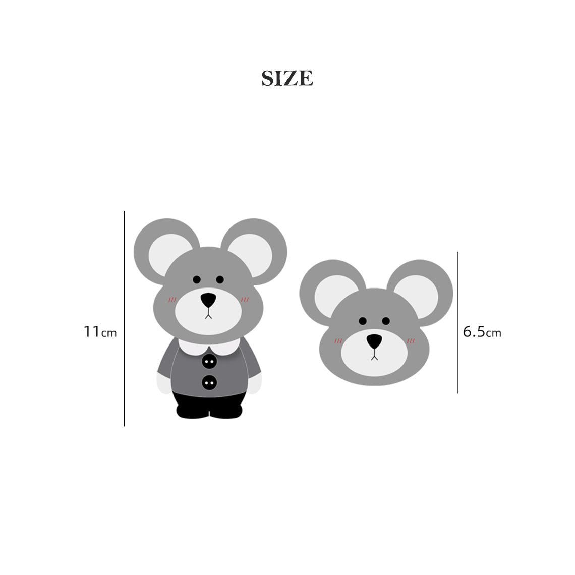 HANDSEWGIFT Leather Hamster Keychain DIY Kit detail image 3