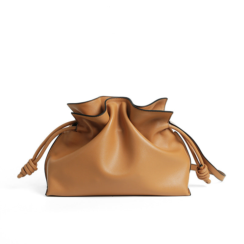 Dumpling Clutch Crossbody Bag in Soft Split Cowhide Leather product image 1