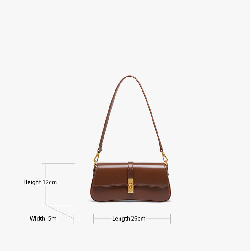Structured Minimalist Baguette Bag with Interchangeable Straps detail image 1