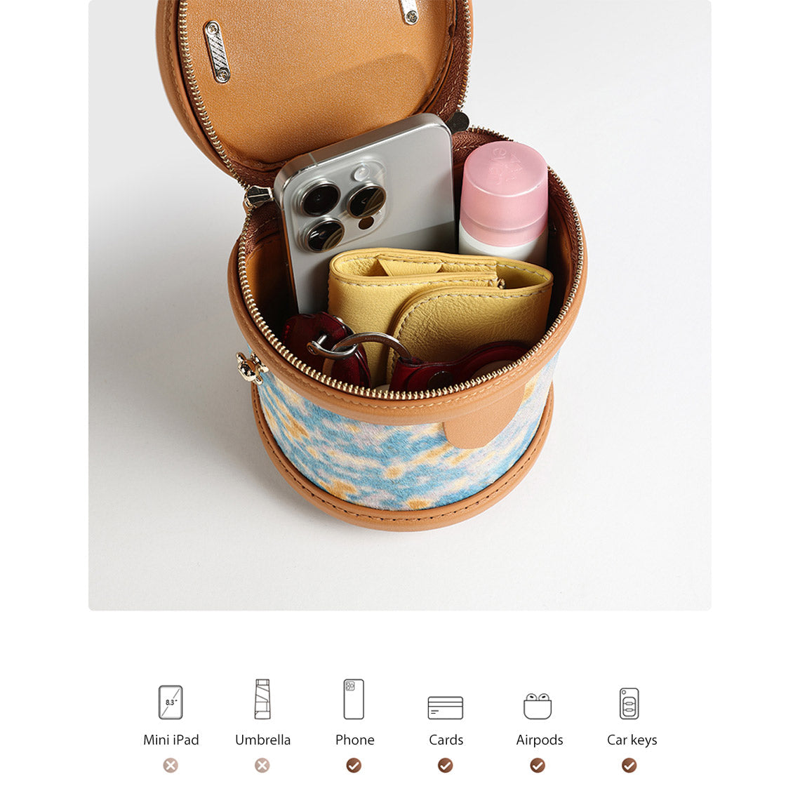 DIY Leather Bucket Bag Kit – Hand Sewn Top Grain Leather, Small & Large Sizes detail image 14