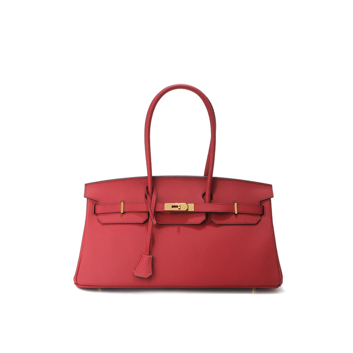 Top Grain Leather Top Handle Bag with Long Shoulder Strap - 40cm detail image 8